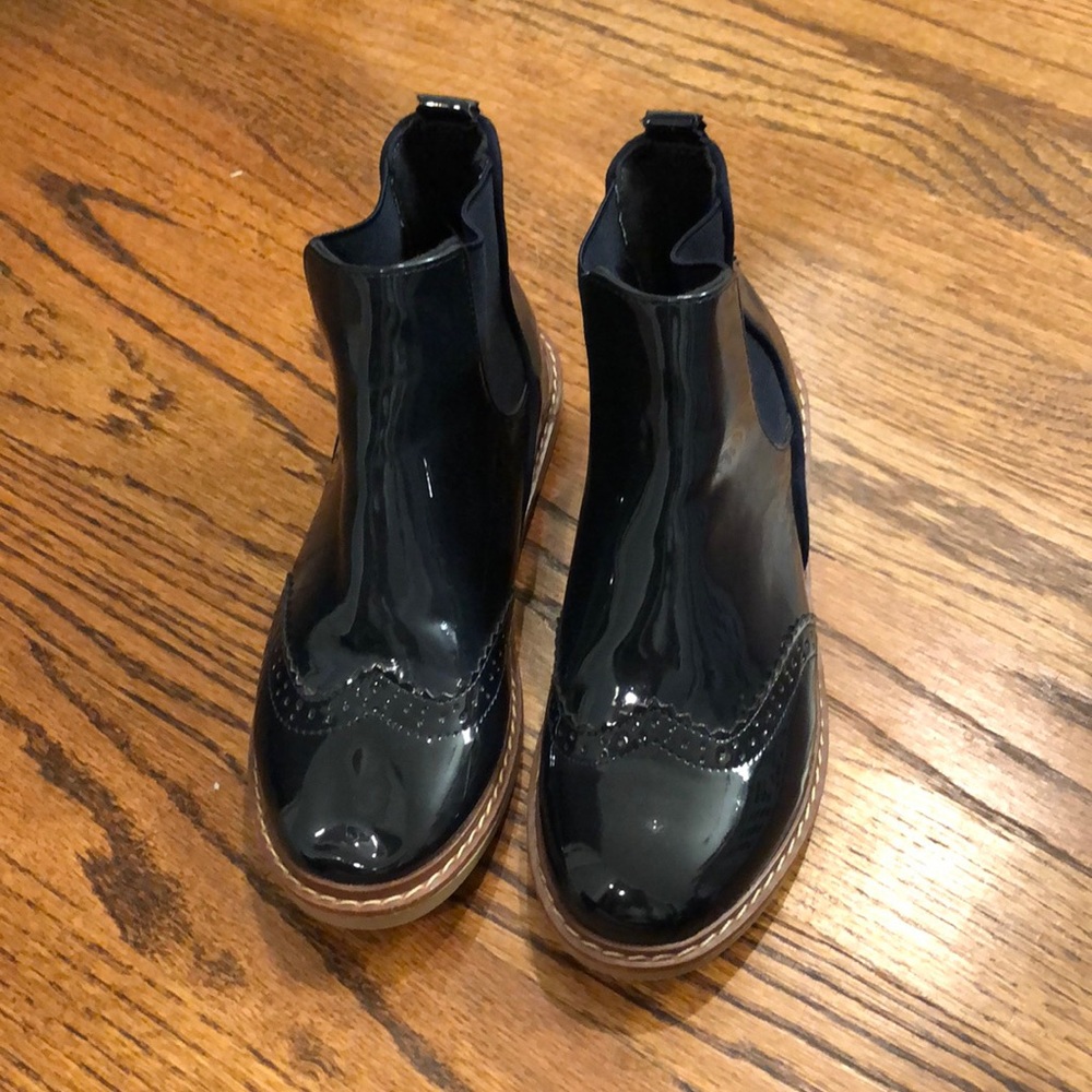 Zara girls patent boots
